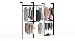 CLOS-IT W-302 Wall Mounted Coat Rack