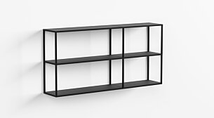 LIUM MIX-2x2 Hanging Shelf | Decor black