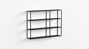 LIUM MIX-2x3 Hanging Shelf | Decor black
