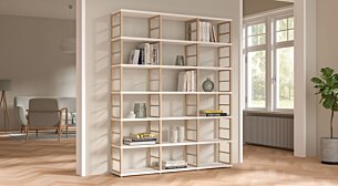 MAXX 3x6 Bookshelf | 174x218x33 cm (LxHxD) | Decor ash