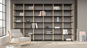 MAXX 6x6 Regalsystem | 345x218x33 cm (LxHxT) | Dekor schwarz