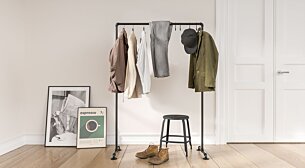 PIPE S-100 Clothes rack | black
