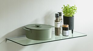 ROUND+RAIL Glass Shelves