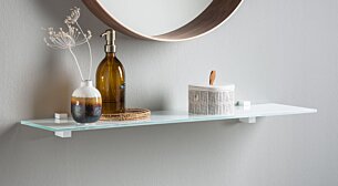 SQUARE+CUADRO Glass Wall Shelf Living Room | Theme Living Room