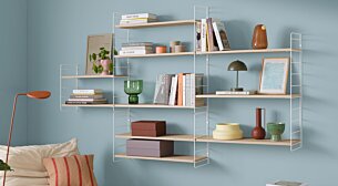 STEP MIX-3x4 Stepped Shelf | 224x135x27 cm (LxHxD)