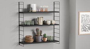 STEP XL-1x2 Hanging Shelf | Decor black