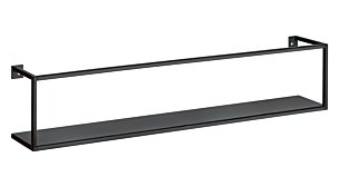 AQUARIUM Wandregal Metall | 60x8x12 cm | schwarz