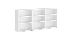 CASE Maxi 3x3 Stufenregal | 225x111x34 cm weiß | Regalwand CASE individuell konfigurieren | REGALRAUM