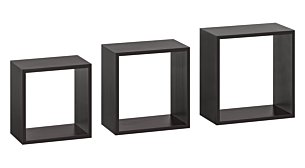 FRAME Regalwürfel Set - 3 Stck | 30x12x30 cm | schwarz