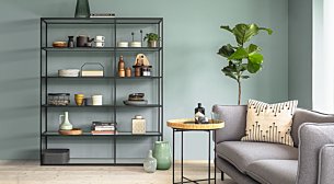 LIUM MIX-2x5 Regalsystem | 145x174x36 (LxHxT) | klar/schwarz