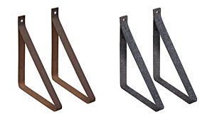 LOOP Regalhalter - 2 Stck | für Bodentiefe 20-25 cm