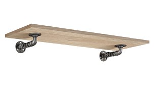 VINTAGE+CAST Wandregal | Dekor eiche holzfurniert