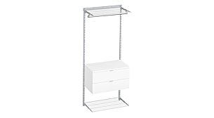 WALK-IN D-104 Regalsystem | 85x200x45 cm (LxHxT) | grau