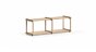 AIKO 2x1 Regalsystem Holz | 122x40x36 cm | eiche