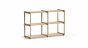 AIKO 2x2 Regal Holz | 122x75x36 cm | eiche
