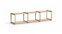 AIKO 3x1 Regalsystem Holz | 179x40x36 cm | eiche