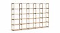 AIKO 5x5 Wooden Shelving Unit | 293x178x36 cm | oak