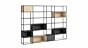 LIUM MIX-4x6-P Shelving Unit | 288x208x36 cm (LxHxD) | Decor glass clear