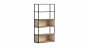 LIUM XL-1x5-P Bookshelf | 89x174x36 cm (LxHxD) | Decor glass clear