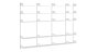 ON-WALL B-350 Shelving System | 287x200x32 cm | Decor white