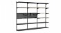 P-SLOT Mix-308 Shelving Unit Peg Board | 243x200x42 cm | oak/black