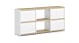 YOMO 3x2-P Sideboard | 168x79x35 cm | eiche/weiÃŸ