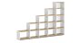 YOMO 5x5 Stufenregal | 280x189x35 cm | Dekor eiche