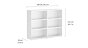 CASE 2x3 Shelving Unit | white | Dimensions