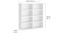CASE 2x4 Regalwand | weiÃŸ | Abmessung