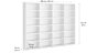 CASE 4x6 Shelving Unit | white | Dimensions