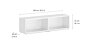 CASE Maxi-2x1 Regalwand | 150x41x34 cm (LxHxT) | weiÃŸ | Abmessung