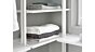 Open wardrobe - CLOS-IT shelf with drawer white