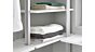 Dressing room CLOS-IT - Shelf Boards white/silver - detail corner