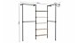PIPE HW-305 Kledingrek systeem als hoekplank met afmetingen