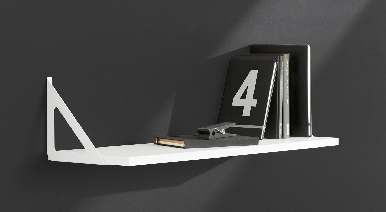 BOARD+TRI Cut to Size Shelf white, oak, black