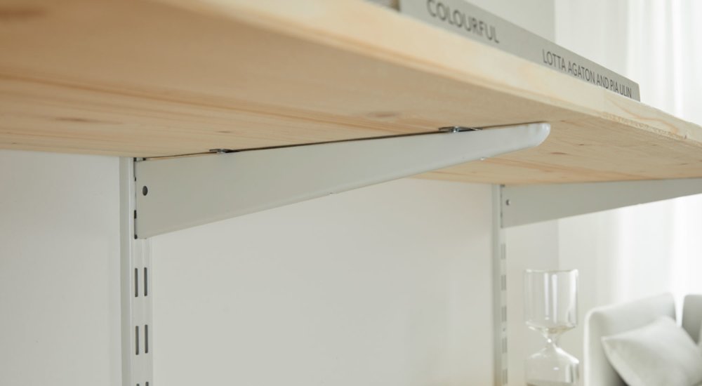 Twin Slot Brackets All Sizes In Stock, Slotted Rail Shelving Unit Dimensions