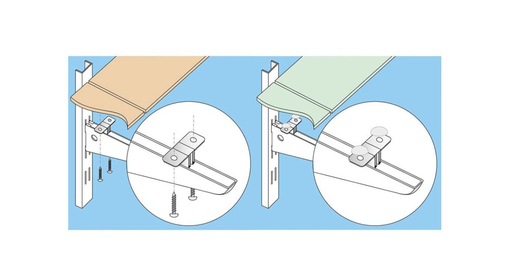 NATIONAL 8x5.5 Inch White Bracket - Simple Mounting Bracket For Various Applications