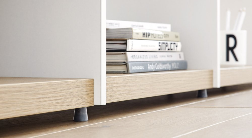 Yomo 6x6 P Shelving System 335x225x35 Cm Lxhxd Oak White Regalraum Com