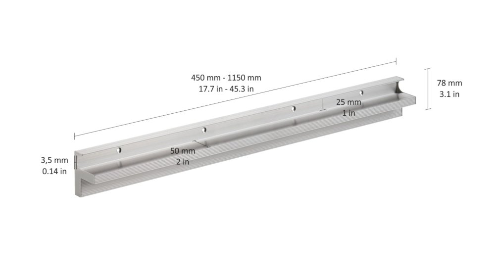 CUBE 25 Regalbodenträger für 25 mm Böden | CUBE 25 Regalbodenträger für 25 mm Böden |