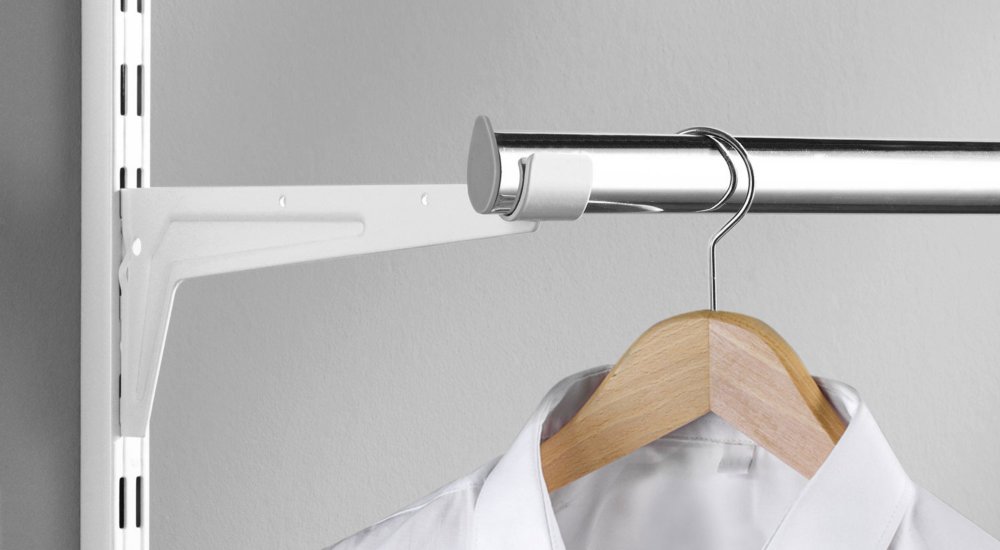Kleiderstange - auch nach Maß | für Regalschienen | regalraum.com