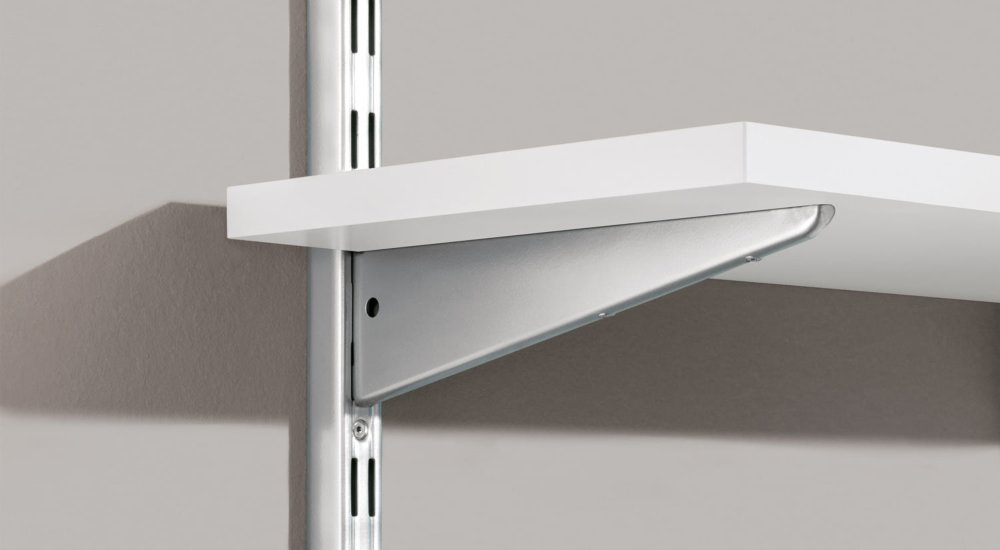 P SLOT H2 101 Wandregalsystem | 80x200x42 cm weiß, eiche Regalschienen für Wandschienen Regal | REGALRAUM