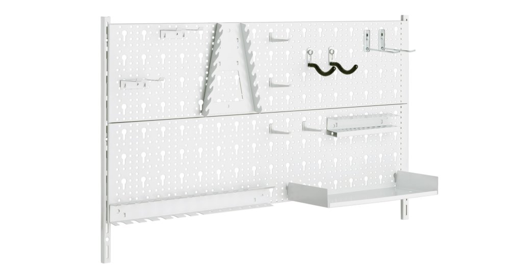 Werkzeugwand Set weiß | Pin auf Regalraum | Wohnzimmerregal