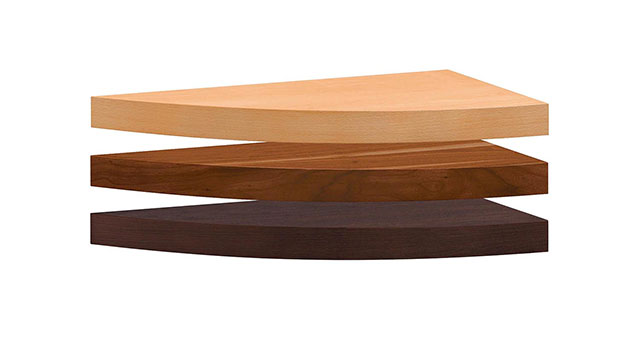 BOY Wandboard convex holzfurniert