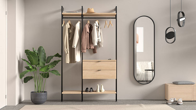 Modular shelving systems from wall and shelves REGALRAUM