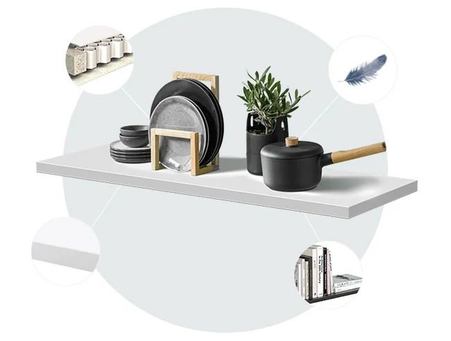 Innovative SUMO Regalböden mit umweltfreundlichem Wabenkern Innovative SUMO Regalböden mit umweltfreundlichem Wabenkern