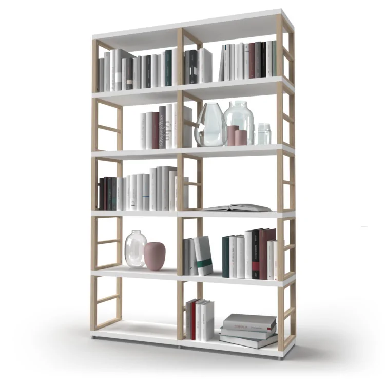 Bücherregal eiche weiß