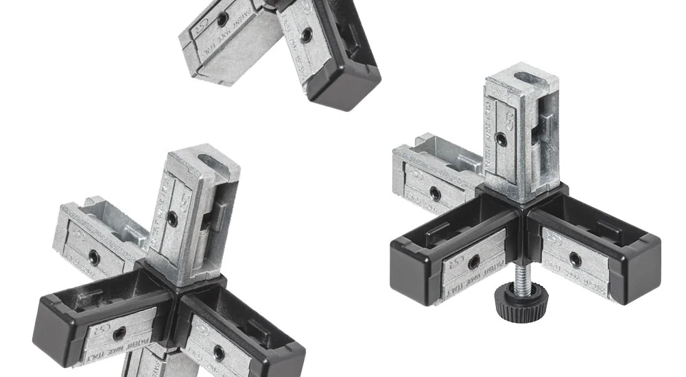 Zinkguss für die Verbindung der Profilsäulen des Regalsystems