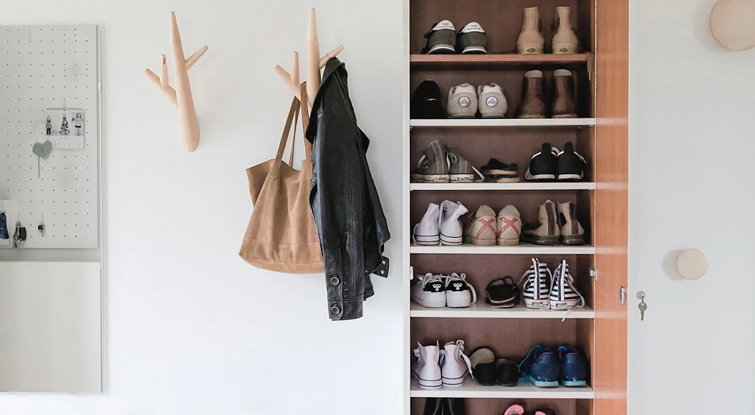 Shelf boards - White custom shelves for the hall wardrobe