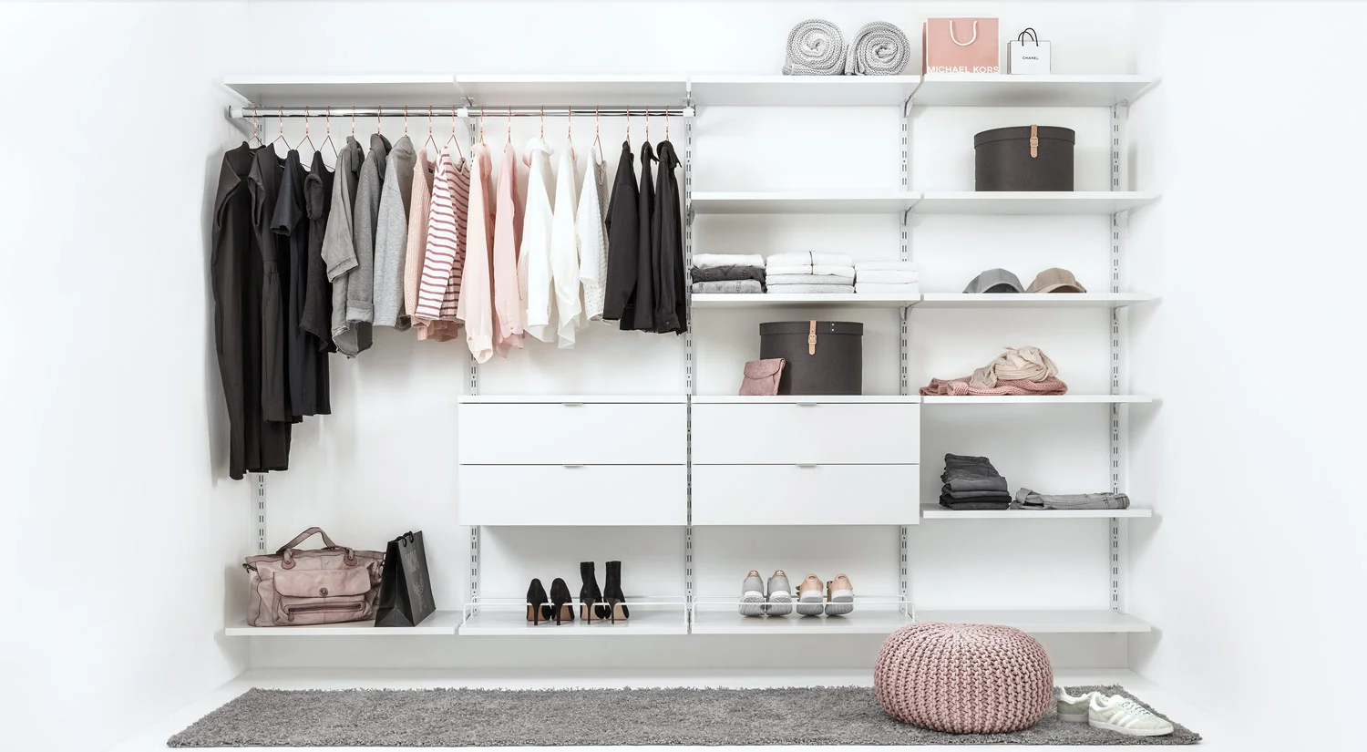Walk-in Wardrobe - Modular wardrobe system WALK-IN with shelves