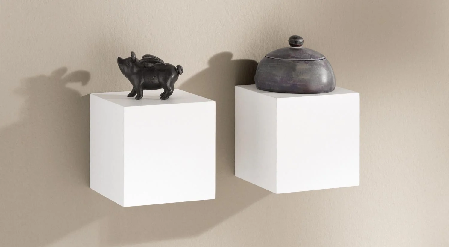 Cube shelves - DADO white cube wall shelf for the living room